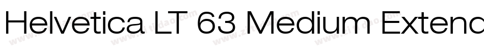 Helvetica LT 63 Medium Extended字体转换